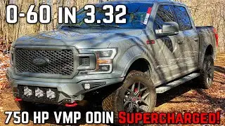 How fast is my Supercharged 5.0 F150? 1/4 mile & 0-60 VMP ODIN street run! Faster than a Raptor R?