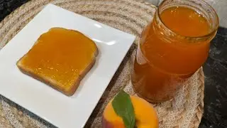 Homemade Pure Peach Jam With 3 Ingredients | Zaika With Jabeen