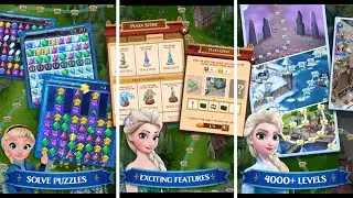 Disney Frozen Free Fall Games - Gameplay (by Jam City, Inc.)