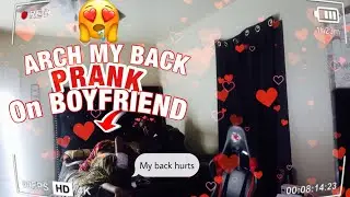Arching my back prank on bf *he liked it!*😫🥰 #prank #explore #viralvideo