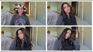 GRWM- Remington Hair Setter Hot Rollers/Curler Honest Review on Thick and Long Hair