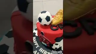 Football Ronaldo Theme#cake #design #shorts