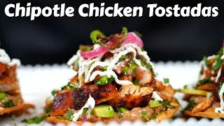 How To Make Honey Chipotle Chicken Tostadas