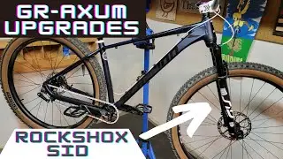 Rockshox Sid Select+ with Slik Graphics - PNW Loam Pedals -  Schwinn Axum Upgrades