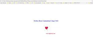 Twitter Heart Button Animation Using CSS3