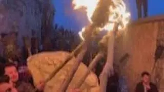 Iraqi Kurds celebrate Newroz with fire and fireworks