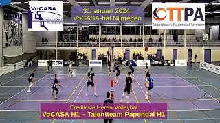 2024-01-31 VoCASA H1 - Talentteam Papendal (big points) Eredivisie Heren Volleybal