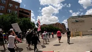Dallas, Texas ICE Protest and I rode through on my BMX bike, CRAZY Day. Wheelies around Dallas!