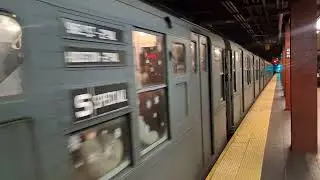 Houston Street Bound R1/9 Holiday Train Arrived At Bryant Park 42nd Street 