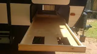 making a slide out storage drawer for the camper.