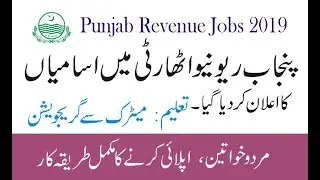 Punjab Revenue Authority jobs 2019 | Punjab Revenue Authority Finance Department