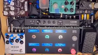 Line 6 HX Effects and Strymon Iridium | Organ sound | Celestial Ambient Organ (Stereo Demo)