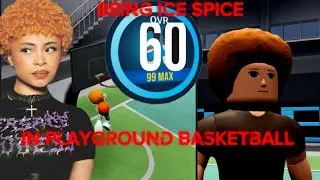 Trolling as ice spice in play ground basketball #roblox 