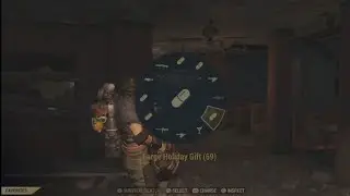 Opening old holiday gifts for holiday scorched in Fallout 76 2023