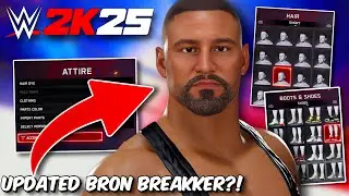 WWE 2K25 Making Updated Bron Breakker
