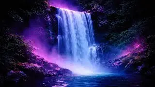 Fan & White Waterfall Noise for Deep Sleep, Relaxation, Insomnia | No Ads | 11:11:11 | Dream in Neon