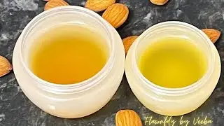 Homemade ALMOND OIL ( 2 ways) | Homemade cold pressed Almond oil | @Veeba's kitchen.