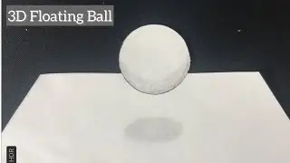 Easy 3D ILLUSION Floating Ball Drawing#3dart ##3ddrawing #art