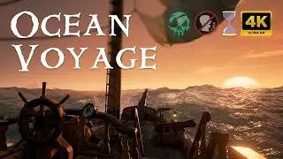 1 Hour Relaxing Sea of Thieves Gameplay | No Combat - Sea Ambience & Sounds (No Talking)