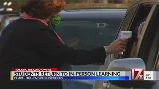 Chapel Hill-Carrboro City Schools students return to class for first time in a year