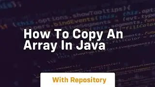 how to copy an array in java