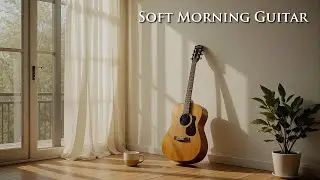 Soft Morning Acoustic Guitar Music in a Sunlit Room for Relaxing, Studying, and Focus