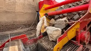 💪 Hard Working Man vs Huge Rocks | Stone Crusher Machine Action #satisfyingvideo #stonecrushers 