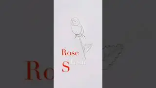 How to draw a Rose 🌹#shorts #ytshorts