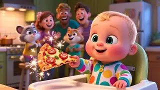 Pizza Night In New York Baby 🍕🗽👶 | Fun Food & City Song for Kids | Playful Nursery Rhyme
