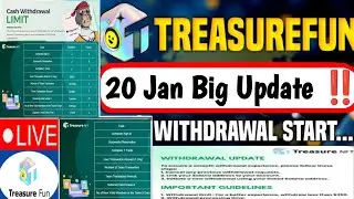 Treasure NFT New Update Today | Treasure FUN New Update Today | Treasure Nft Withdrawal