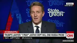 Jeff Flake hopes GOP colleagues will defend Mueller