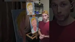 Self Portrait Painting - The Ugly Phase