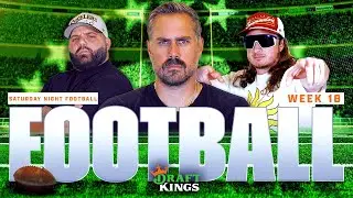 The Barstool Chicago Crew Sweat Out Week 18 Saturday Night Football | Barstool Gambling Cave