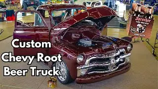 Кастомный грузовик Chevy 5 Window Root Beer на выставке Autorama в Далласе!