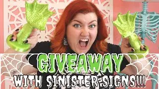 Pre-Halloween Decor Hunting Spooky Small Business Roundup AND GIVEAWAY WITH SINISTER SINGS!