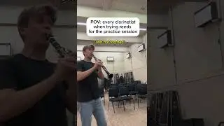 POV: every clarinetists when trying reeds #clarinet