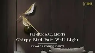 Chirpy Bird Pair Wall Light from Harold Premium Lights