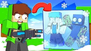 CONGELEI MEUS AMIGOS NO MINECRAFT