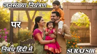 जनसंख्या नियंत्रण के उपाय। Means of population controli by #surajsir #population #control #video 