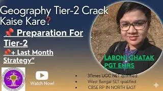 💯Do This Before Tier-2 Exam | EMRS  PGT | Smart Preparation Tips PGT Geography 