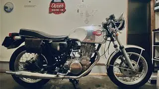 Yamaha SR400 BSA cafe in OSAKA city