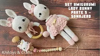 Mu&ntilde;eca Amigurumi Lady Bunny Set Baby - Parte 5 Sonajero