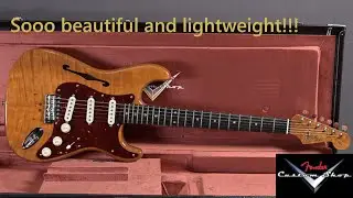 Fender Custom Shop Stratocaster Koa Thinline Antique Natural