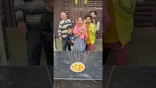 Snow plate pulling challenge #funnyfamily #partygames