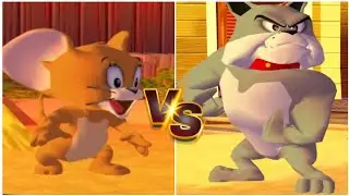 Tom and Jerry War of the Whiskers | Jerry vs Spike Battle | Funny Cartoon Fighting Game