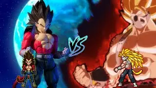 😱VEGETA SSJ4 V3 VS CUMBER V3 IN JUMP FORCE MUGEN