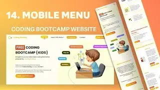 14. Adding Menu Functionality | Coding Bootcamp Website | Allustrode #webdevelopment #webdev #css