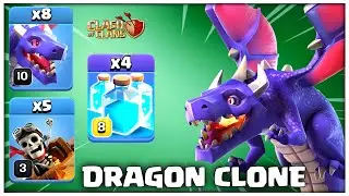 TH15 HYDRA ATTACK STRATEGY | Dragon and Dragon Rider Attack With 4 Clone Spell - Clash of Clans