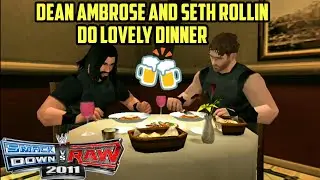 Seth Rollin And Dean Ambrose Do Lovely Dinner Svr11/wwe2k18 mod