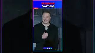 Elon Musk gets Longest Standing OVATION🧠                                       #shortsviral  #shorts